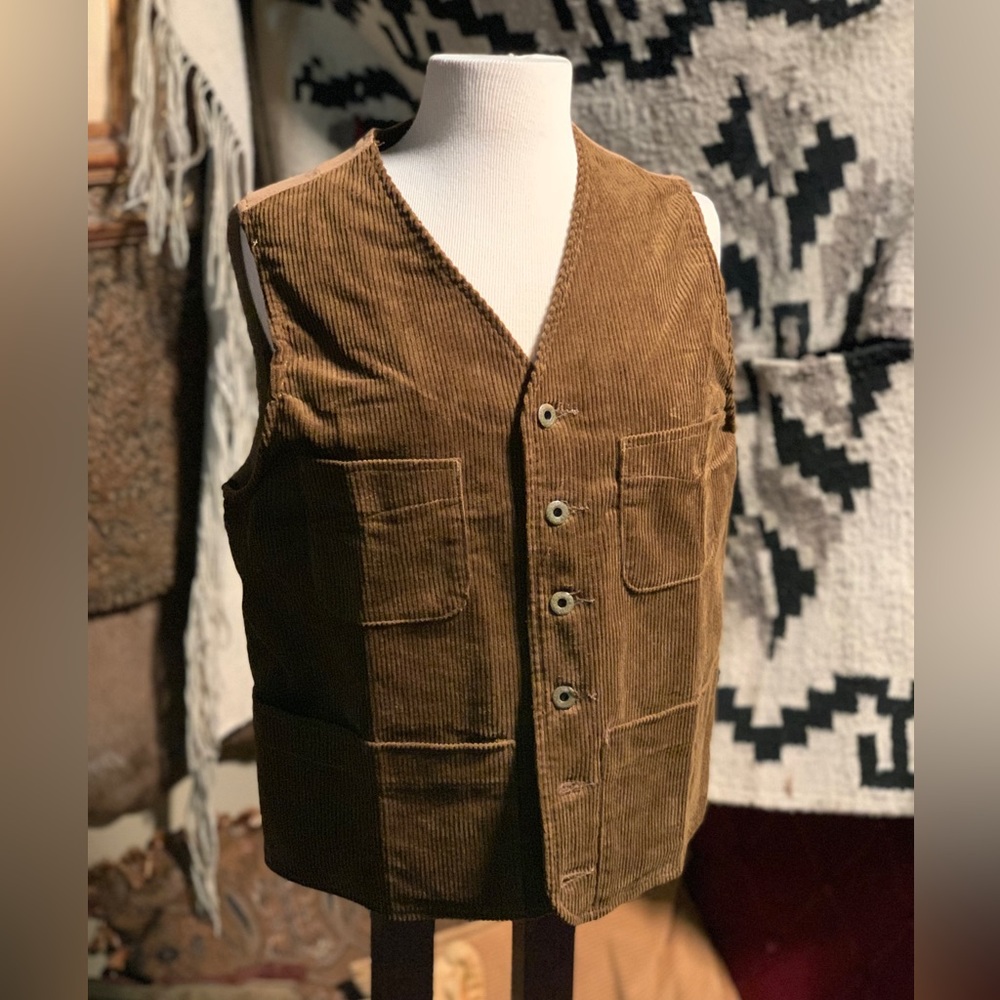 Bronson MFG CO.- 1930s Corduroy Hunting Vest- Size 38- New w/ Tags